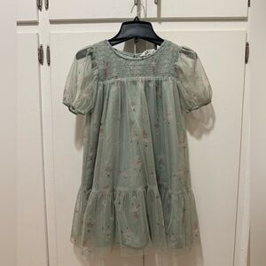 H&M Mint Green Tulle Dress 7/8 girls
